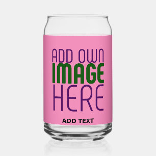 MODERNE BEWERKBARE SCHATTIGEE HOT ROZE AFBEELDING BLIKVORM GLAS