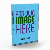 MODERNE BEWERKBARE SWAG SKY BLUE AFBEELDING TEKST  FOTOBLOKKEN (Links)