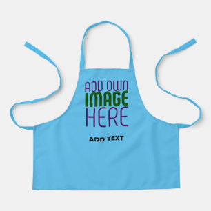 MODERNE BEWERKBARE SWAG SKY BLUE AFBEELDING TEKST  SCHORT