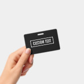 Moderne bewerkbare tekst in stijl frame met witte  badge (Handheld)