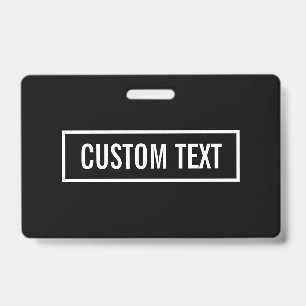 Moderne bewerkbare tekst in stijl frame met witte badge