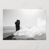 Moderne, bewerkbare tekstfoto save the date (Achterkant)