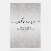 Moderne Bienvenue de Fête de Fiançailles avec Faux (Recto)