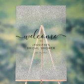 Moderne Bienvenue de Fête de Fiançailles avec Faux (Neutre)