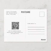 Moderne Big Bold Monogram Kalender Bewaar de datum Briefkaart (Achterkant)