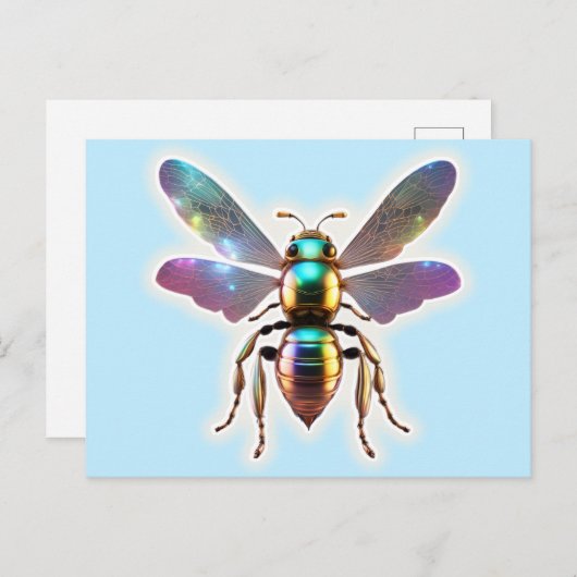 Moderne bij briefkaart (Voorkant / Achterkant)