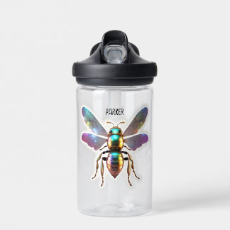 Moderne bij waterfles