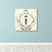 Moderne  bijenkoningin canvas afdruk (Insitu (Houten vloer))