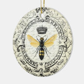 Moderne bijenkoningin keramisch ornament (Links)