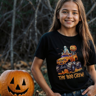 Moderne bijpassende familie boo crew Halloween mei T-shirt