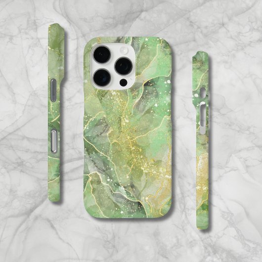 Moderne Billowy Green Agate Style coque iphone
