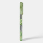 Moderne Billowy Groene Agaat Stijl iPhone Case (Achterkant / Rechts)