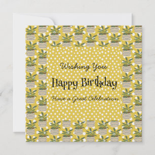 Moderne 'Birthday' Planten Decor Gold Sage Green