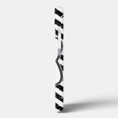 Moderne Blac Glitt Chevron Girly Monogram Coque ip (Verso / Gauche)