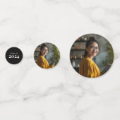 Moderne Black Arch Graduation Photo Party Confetti (Devant)