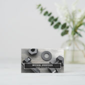 Moderne Black Bolt en Nut bevestigingsmiddelen Har Visitekaartje (Staand voorkant)