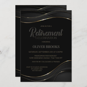 Moderne 'Black Gold Retirement' Kaart