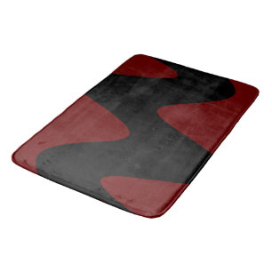 Moderne Black River Diep rood Badmat