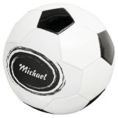 Moderne Black Swirl Oval Personnalisé (3/4)