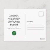 moderne bladeren | Dokter's Holiday Greeting Briefkaart (Achterkant)