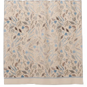 Moderne bladtrendy douchegordijn (Voorkant)