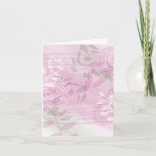 Moderne blanco bloemige briefkaart briefpapier