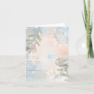 Moderne blanco botanische briefkaart briefpapier