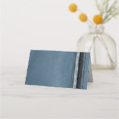 Moderne blauw gestreepte bar mitswa (Achterkant)