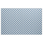Moderne Blauw-Wit Grote Polka Dots Stof (Yard (91,4 cm))