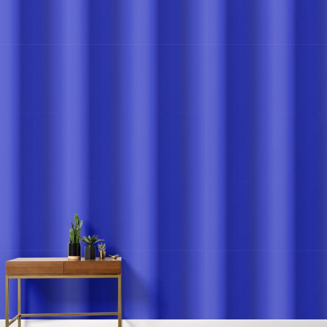 Moderne blauwe 3D-effectstrepen Behang (Hal)