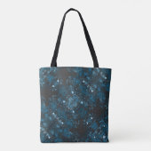 Moderne Blauwe Abstracte Draagtas (Achterkant)
