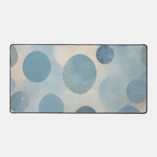 Moderne Blauwe Abstracte Stip Bureaumat
