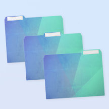 Moderne Blauwe Aqua & Turquoise Geometrische Gradi
