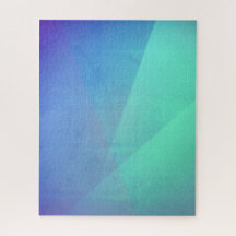 Moderne Blauwe Aqua & Turquoise Geometrische Gradi