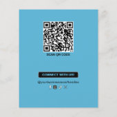 Moderne Blauwe Black Beauty Salon Spa Aangepaste F Flyer (Achterkant)