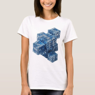 Moderne Blauwe BLUE COINS TRAP MODERN ONTWERP T-shirt