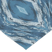 Moderne Blauwe Diamant Patroon Tafelloper (Hoek)