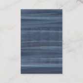 Moderne blauwe en gouden waterverf visitekaartje (Achterkant)