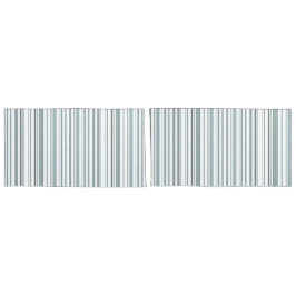 Moderne Blauwe en Witte Kuststrepen Kussensloop