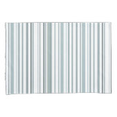 Moderne Blauwe en Witte Kuststrepen Kussensloop (Voorkant-Rechts)