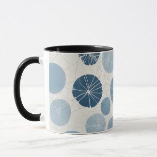 Moderne Blauwe Geometrisch Mok