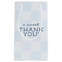 Moderne blauwe geruite baby shower