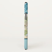 Moderne Blauwe Glitter Custom Liefde Paar Foto Case-Mate iPhone Case (Achterkant / rechts)