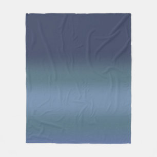 Moderne blauwe gradiënt Waterverf sterrenstelsel Fleece Deken