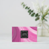 Moderne Blauwe Graffiti Cool Abstracte Kunst Visitekaartje (Staand voorkant)