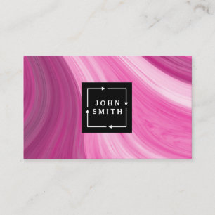 Moderne Blauwe Graffiti Cool Abstracte Kunst Visitekaartje