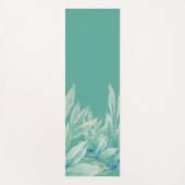 Moderne Blauwe Groene Oceaan Abstracte Planten Wat Yogamat (Voorkant)