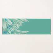 Moderne Blauwe Groene Oceaan Abstracte Planten Wat Yogamat (Voorkant (horizontaal))