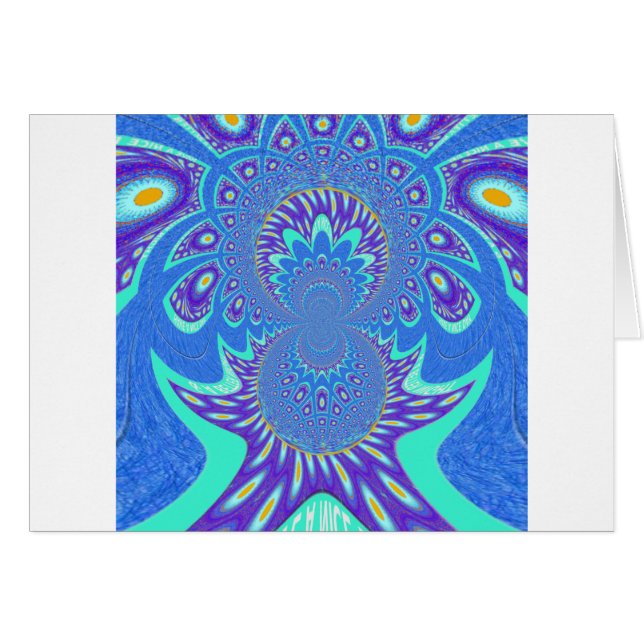 Moderne blauwe kunst (Voorkant Horizontaal)