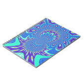 Moderne blauwe kunst notitieboek (Linkerzijde)